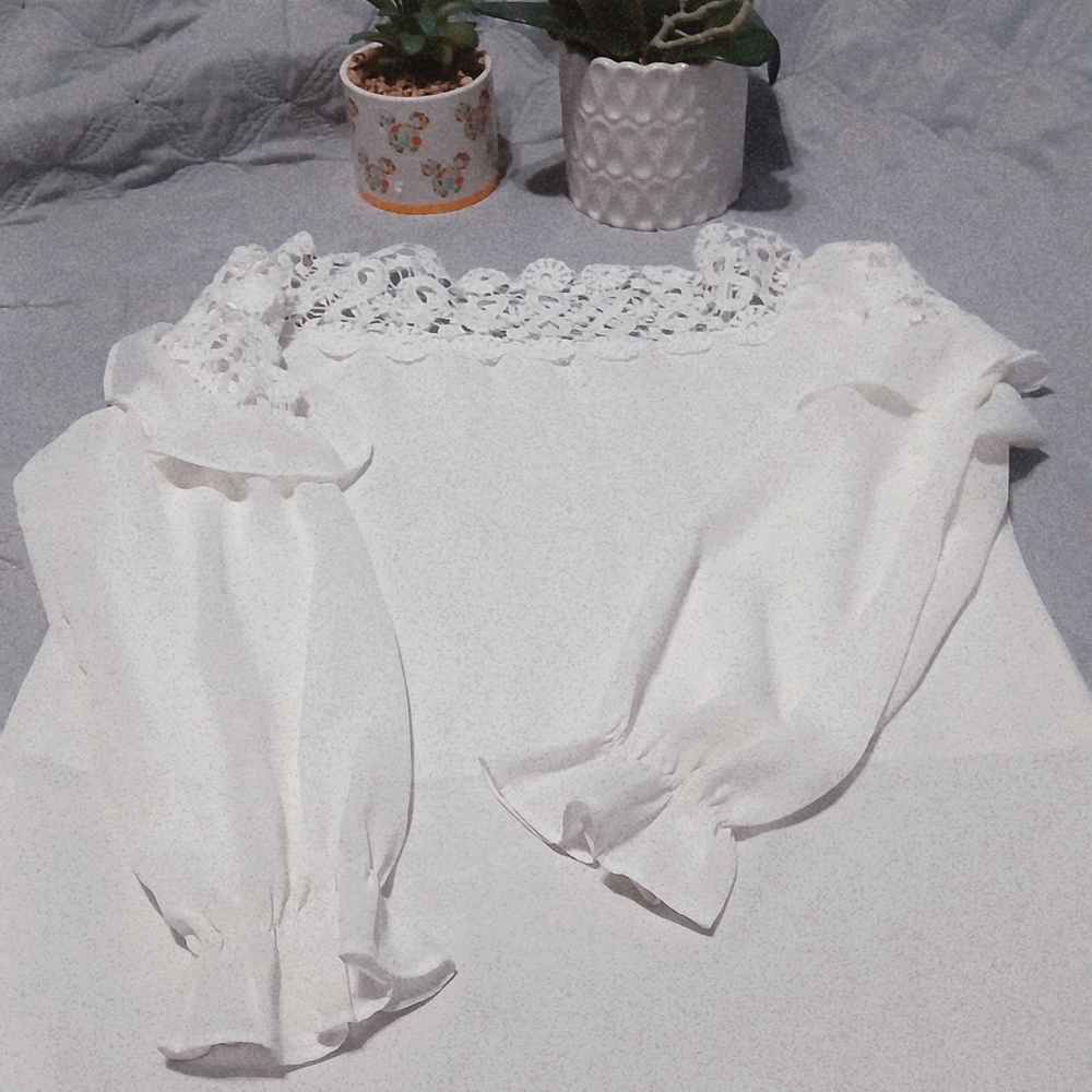 Elegant White Lace Blouse